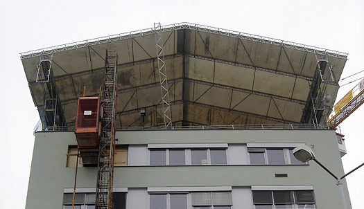 Olšanská - zastřešení stavby WACO